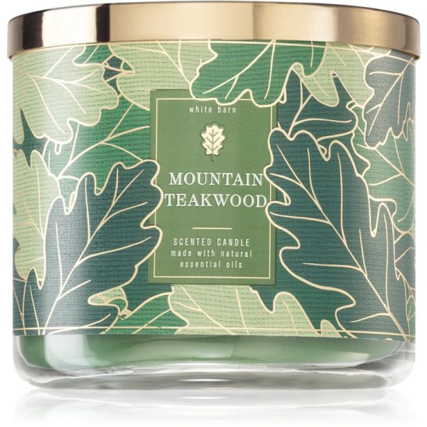 Bath & Body Works Mountain Teakwood ароматна свещ 411 гр.