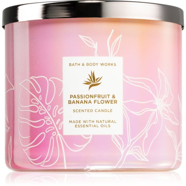 Bath & Body Works Passionfruit & Banana Flower ароматна свещ 411 гр.