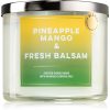 Bath & Body Works Pineapple Mango & Fresh Balsam ароматна свещ 411 гр.