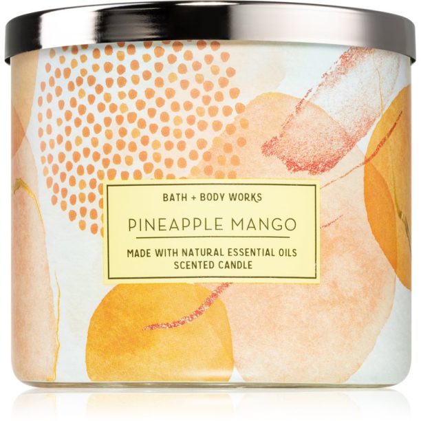 Bath & Body Works Pineapple Mango ароматна свещ I. 411 гр.