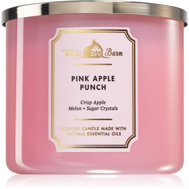 Bath & Body Works Pink Apple Punch ароматна свещ 411 гр.