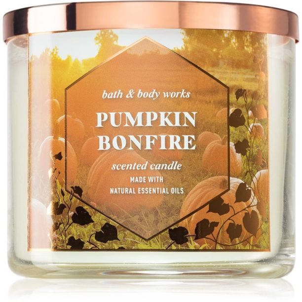 Bath & Body Works Pumpkin Bonfire ароматна свещ 411 гр.