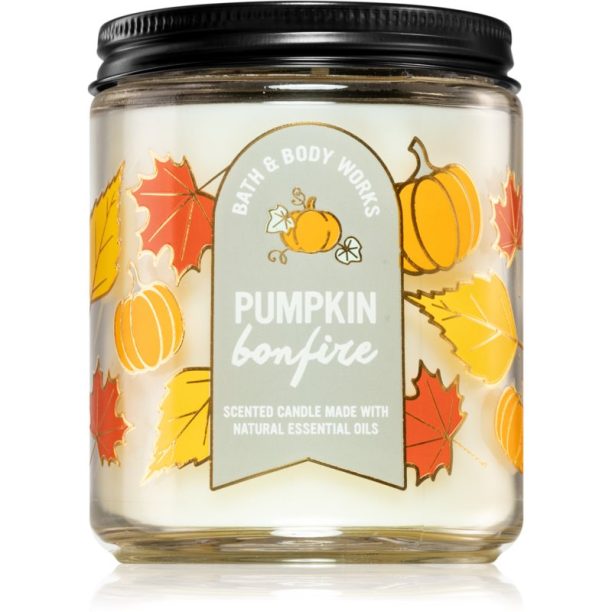 Bath & Body Works Pumpkin Bonfire ароматна свещ I. 198 гр.