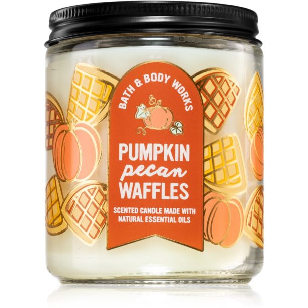 Bath & Body Works Pumpkin Pecan Waffles ароматна свещ 198 гр.