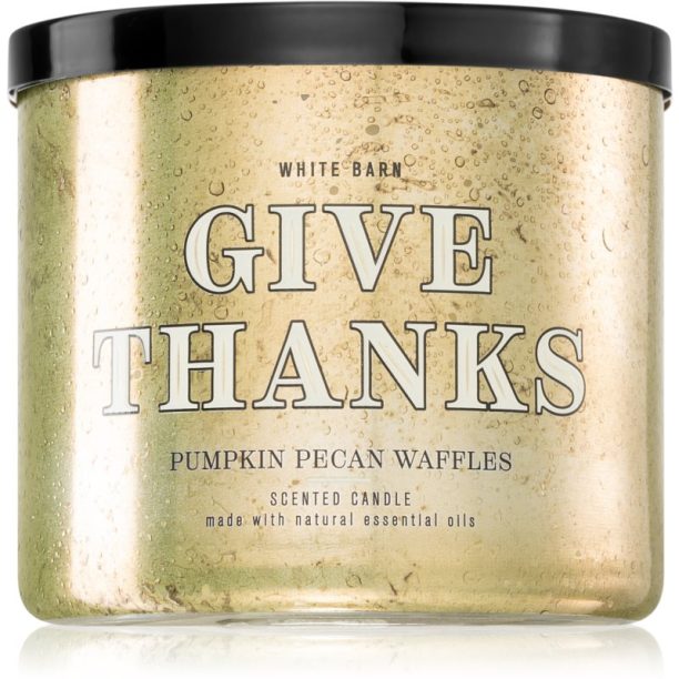 Bath & Body Works Pumpkin Pecan Waffles ароматна свещ 411 гр.