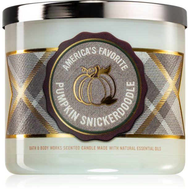 Bath & Body Works Pumpkin Snickerdoodle ароматна свещ 411 гр.