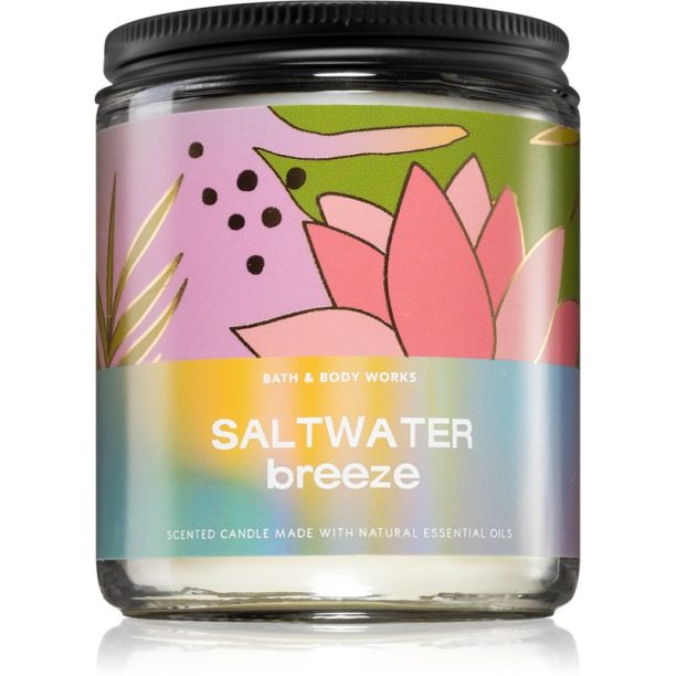 Bath & Body Works Saltwater Breeze ароматна свещ 198 гр.