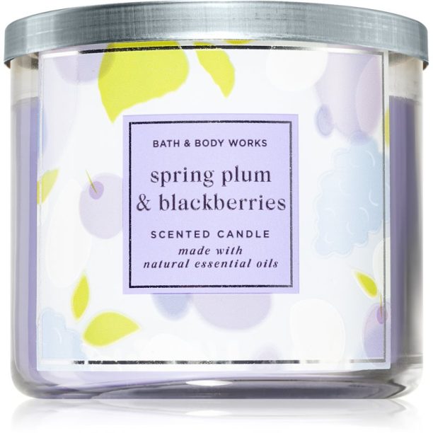 Bath & Body Works Spring Plum and Blackberries ароматна свещ 411 гр.