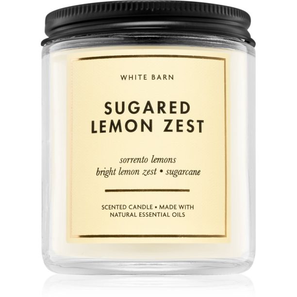 Bath & Body Works Sugared Lemon Zest ароматна свещ 198 гр.