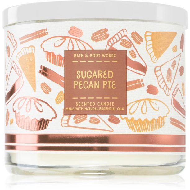 Bath & Body Works Sugared Pecan Pie ароматна свещ 411 гр.