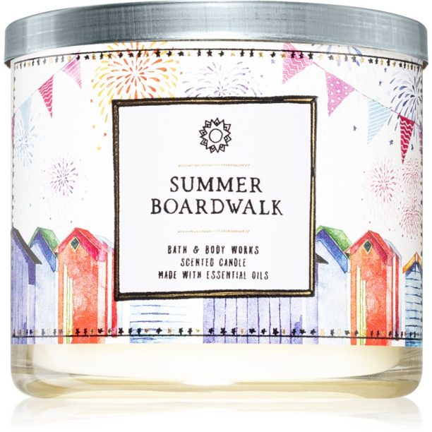 Bath & Body Works Summer Boardwalk ароматна свещ 411 гр.