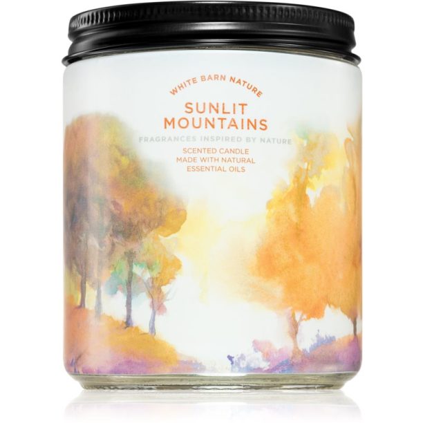 Bath & Body Works Sunlit Moutains ароматна свещ 198 гр.