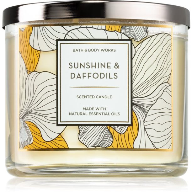 Bath & Body Works Sunshine and Daffodils ароматна свещ II. 411 гр.