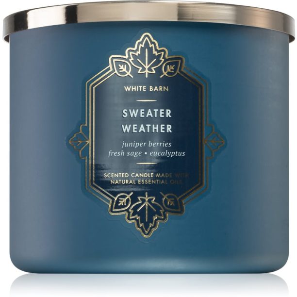 Bath & Body Works Sweater Weather ароматна свещ 411 гр.