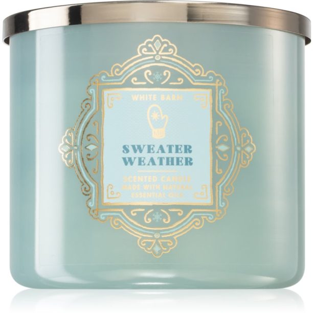 Bath & Body Works Sweater Weather ароматна свещ 411 гр.