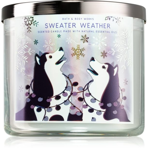 Bath & Body Works Sweater Weather ароматна свещ V. 411 гр.