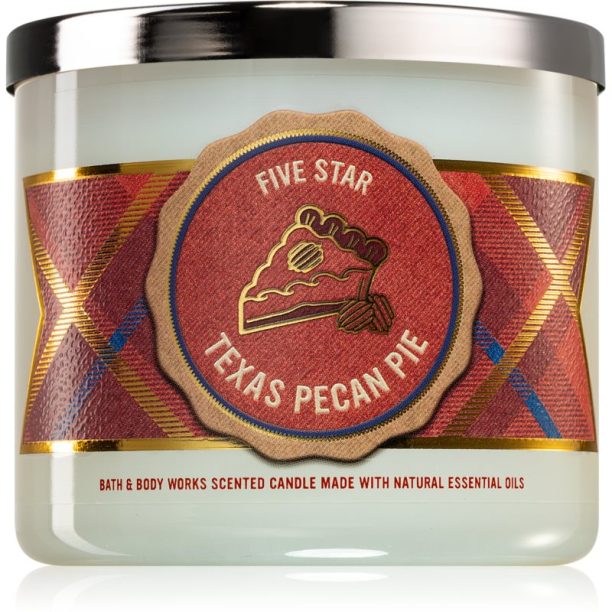 Bath & Body Works Texas Pecan Pie ароматна свещ 411 гр.