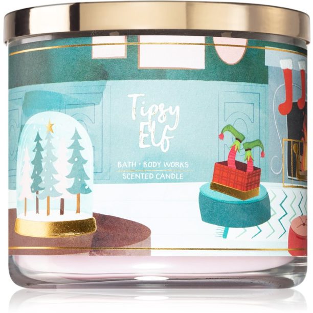 Bath & Body Works Tipsy Elf ароматна свещ 411 гр.