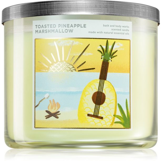 Bath & Body Works Toasted Pineapple Marshmallow ароматна свещ 411 гр.