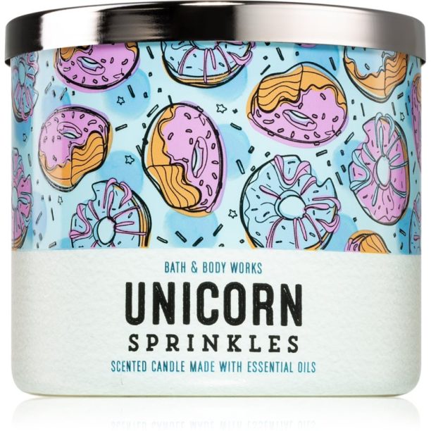 Bath & Body Works Unicorn Sprinkles ароматна свещ 411 гр.