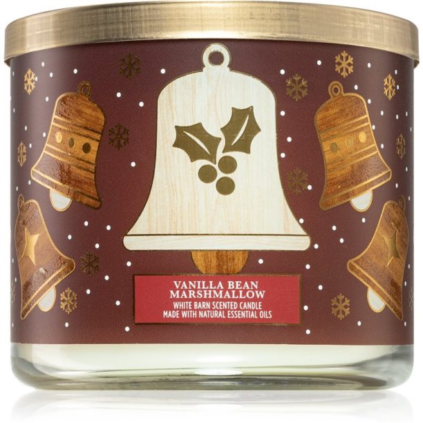 Bath & Body Works Vanilla Bean Marshmallow ароматна свещ 411 гр.