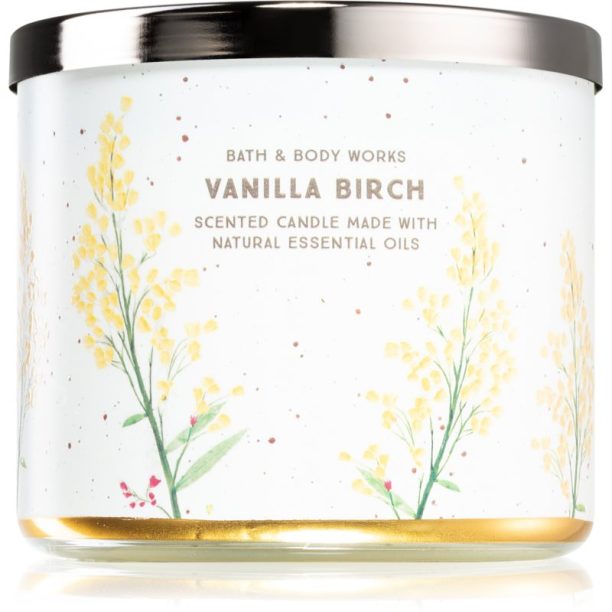 Bath & Body Works Vanilla Birch ароматна свещ 411 гр.