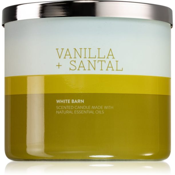 Bath & Body Works Vanilla & Santal ароматна свещ 411 гр.