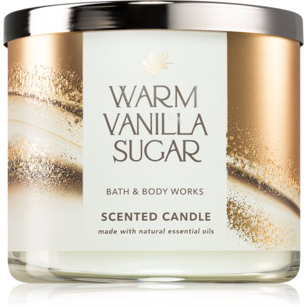 Bath & Body Works Warm Vanilla Sugar ароматна свещ I. 411 гр.