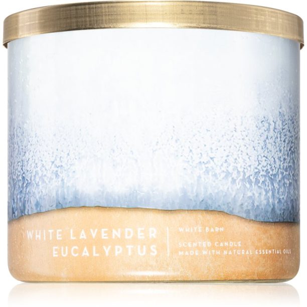 Bath & Body Works White Lavender Eucalyptus ароматна свещ 411 гр.