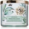 Bath & Body Works White Tea & Sage ароматна свещ с есенциални масла 411 гр.