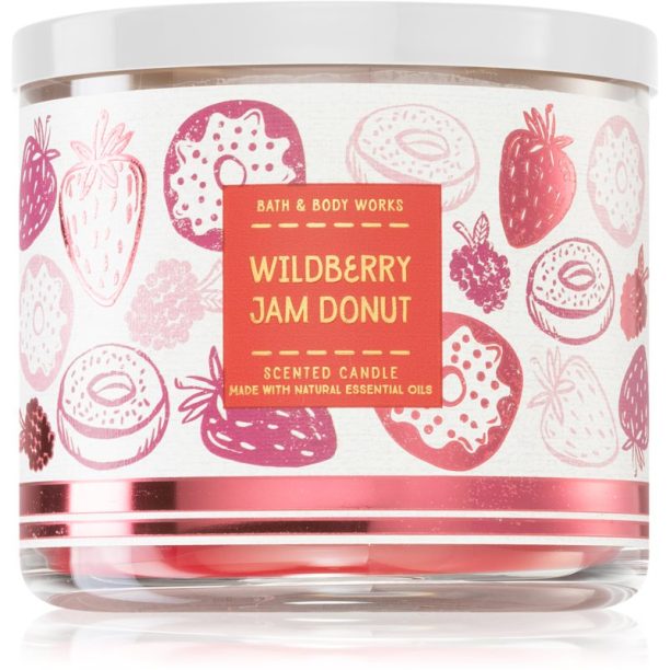 Bath & Body Works Wildberry Jam Donut ароматна свещ 411 гр.