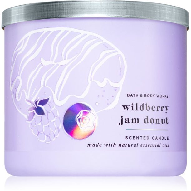 Bath & Body Works Wildberry Jam Donut ароматна свещ 411 гр.