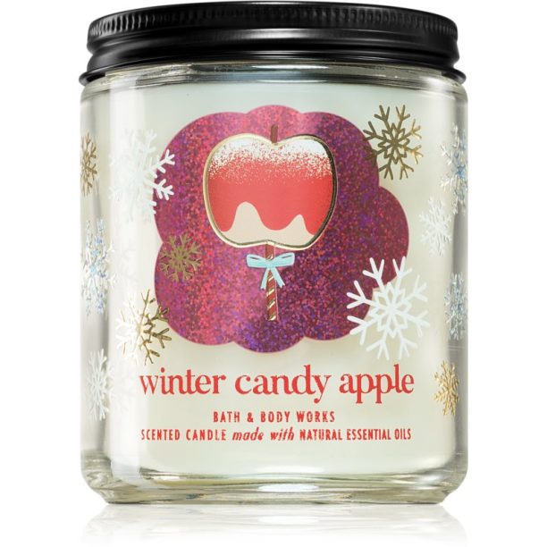 Bath & Body Works Winter Candy Apple ароматна свещ 198 гр.