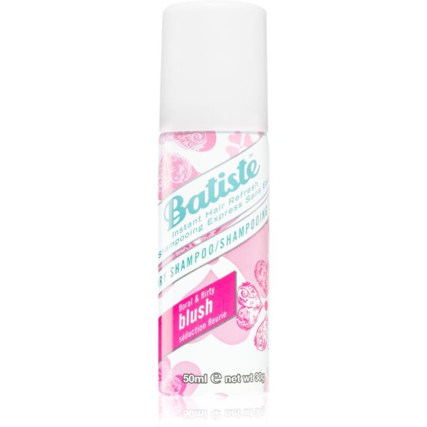 Batiste Floral & Flirty Blush сух шампоан за обем и блясък 50 мл.