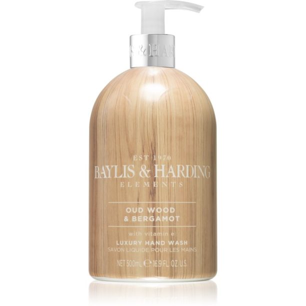 Baylis & Harding Elements Oud Wood & Bergamot течен сапун за ръце 500 мл.