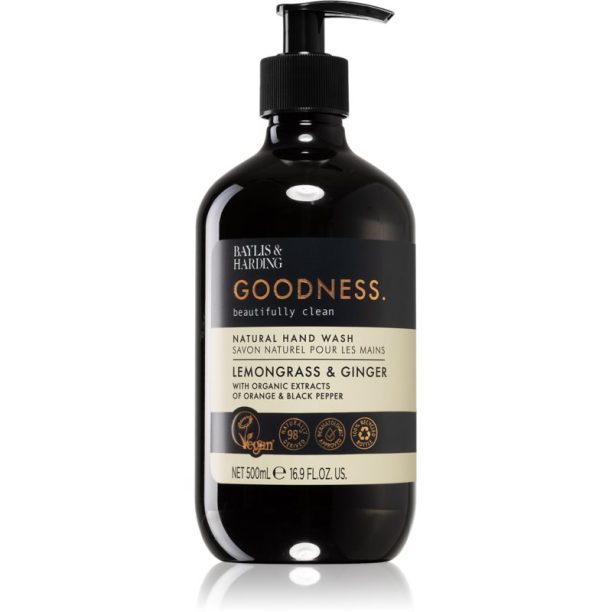 Baylis & Harding Goodness Lemongrass & Ginger натурален течен сапун за ръце 500 мл.