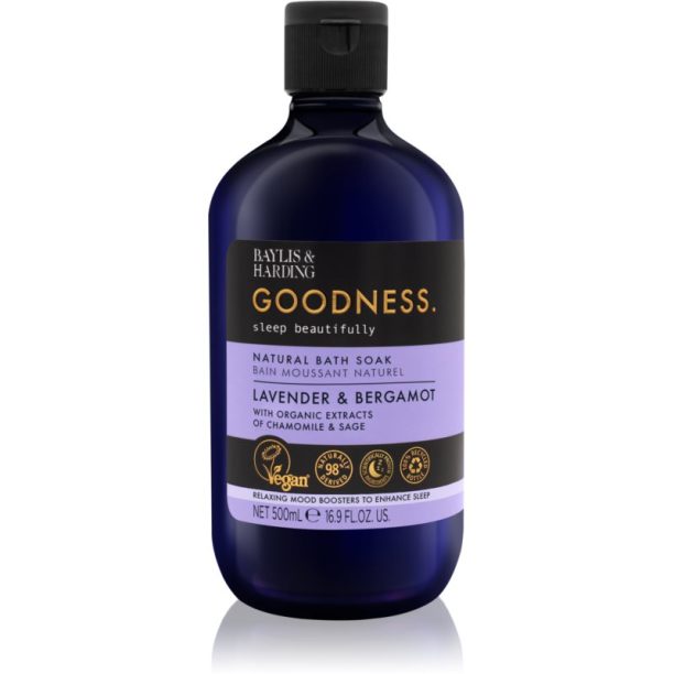 Baylis & Harding Goodness Sleep Beautifully пяна за вана за спокоен сън Lavender & Bergamot 500 мл. на ниска цена