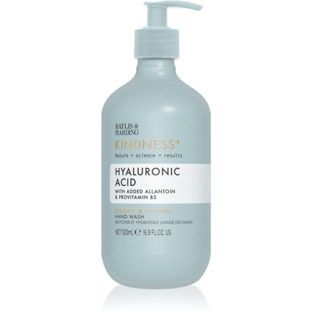 Baylis & Harding Kindness+ Hyaluronic Acid течен сапун за ръце с хидратиращ ефект Аромати Pear & Neroli 500 мл.