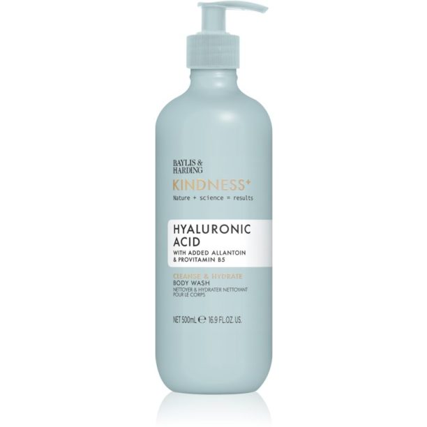 Baylis & Harding Kindness+ Hyaluronic Acid хидратиращ душ гел Аромати Pear & Neroli 500 мл.