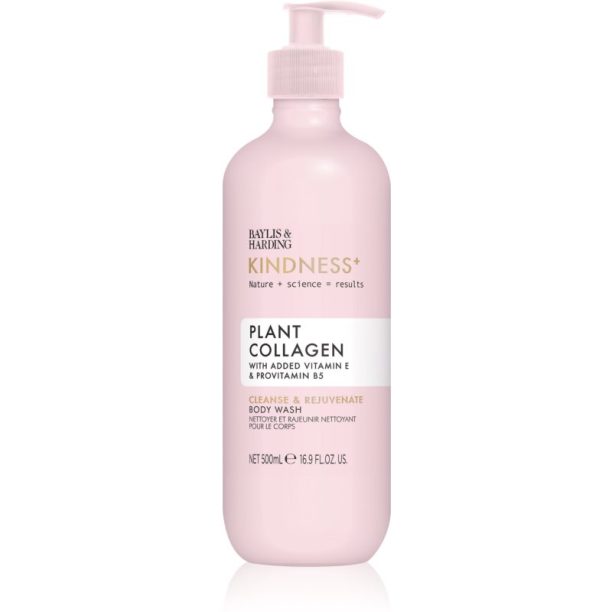 Baylis & Harding Kindness+ Plant Collagen ревитализиращ душ гел Аромати Coconut Milk & Rose Water 500 мл.