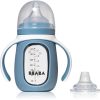 Beaba Learning bottle 2 in 1 learning bottle детско шише 2 в 1 Windy blue 210 мл.