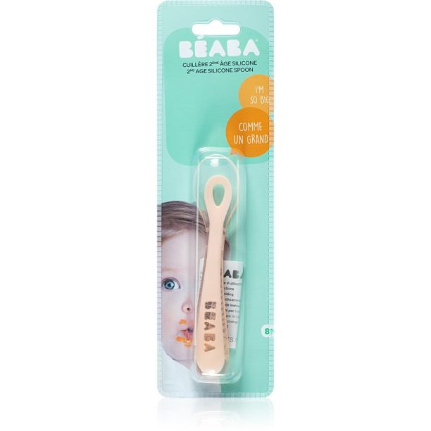 Beaba Silicone Spoon 8 months+ лъжичка Pink 1 бр.