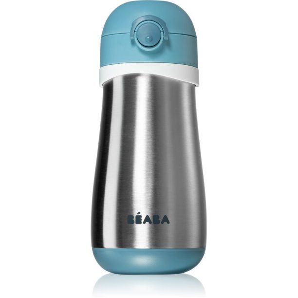 Beaba Stainless Steel Bottle With Handle термочаша Windy Blue 350 мл.