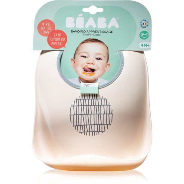 Beaba Training Bib 4 months+ лигавник Pink Grid 1 бр.