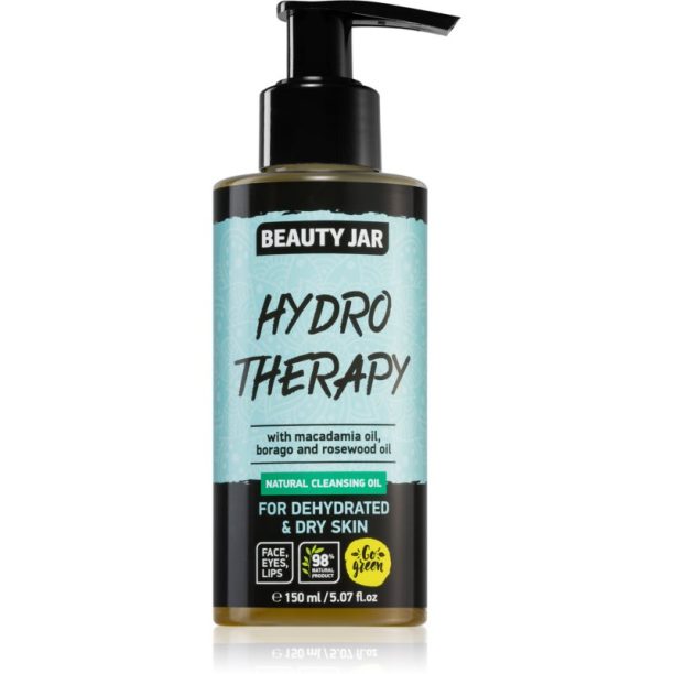 Beauty Jar Hydro Therapy подхранващо почистващо олио за дехидратирана суха кожа 150 мл.