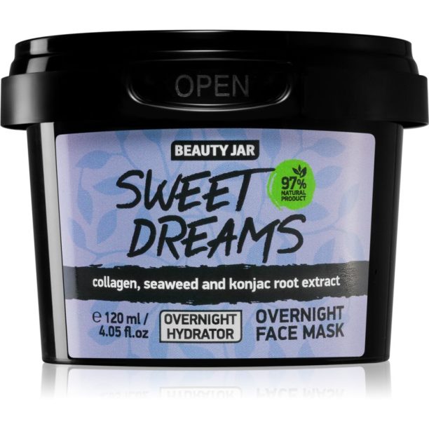 Beauty Jar Sweet Dreams нощна маска за лице за освежаване и хидратация 120 мл.