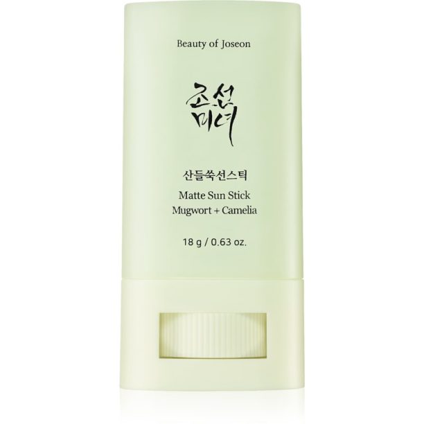 Beauty Of Joseon Matte Sun Stick Mugwort + Camelia слънцезащитен крем в стик SPF 50+ 18 гр.