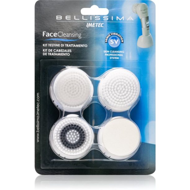 Bellissima Refill Kit For Face Cleansing 5057 резервни глави за почистваща четка 5057 Bellissima Face Cleansing 4 бр.