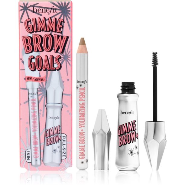 Benefit Gimme Brow Goals сет за перфектни вежди цвят 3 Light Brown на ниска цена