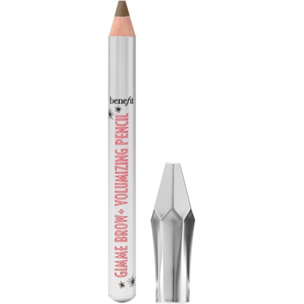 Benefit Gimme Brow+ Volumizing Pencil Mini водоустойчив молив за вежди за обем цвят 4 Warm Deep Brown 0